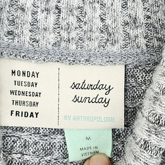 Saturday Sunday Anthropologie Womens Ribbed Knit Maxi Sweater Dress Size M 30GT - Picture 4 of 9